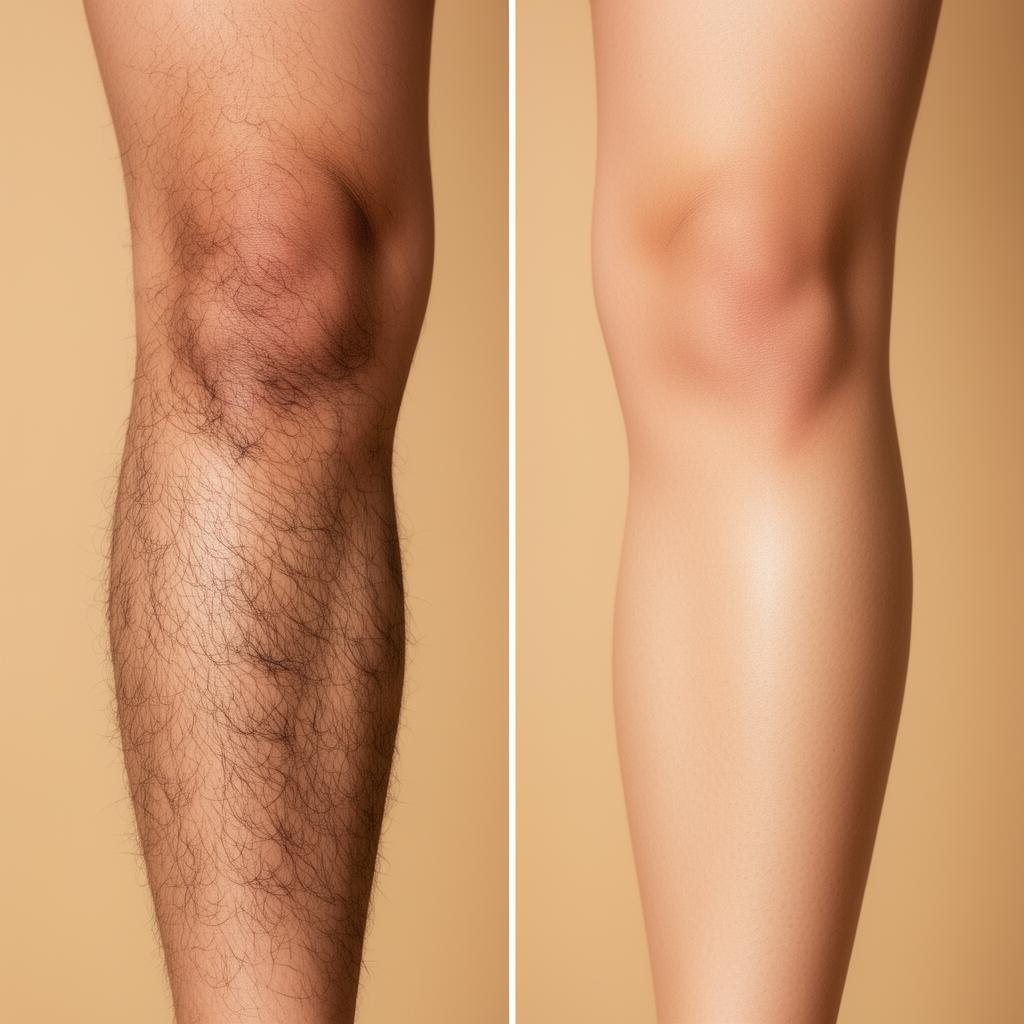 Laser Hair Removal before and after